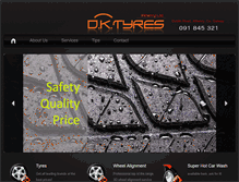 Tablet Screenshot of dktyres.com